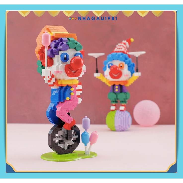 Đồ Chơi Lắp Ráp Chú Hề Đêm Halloween Chính Hãng Balody Tặng Thanh Gỡ Shop Nhagau1981