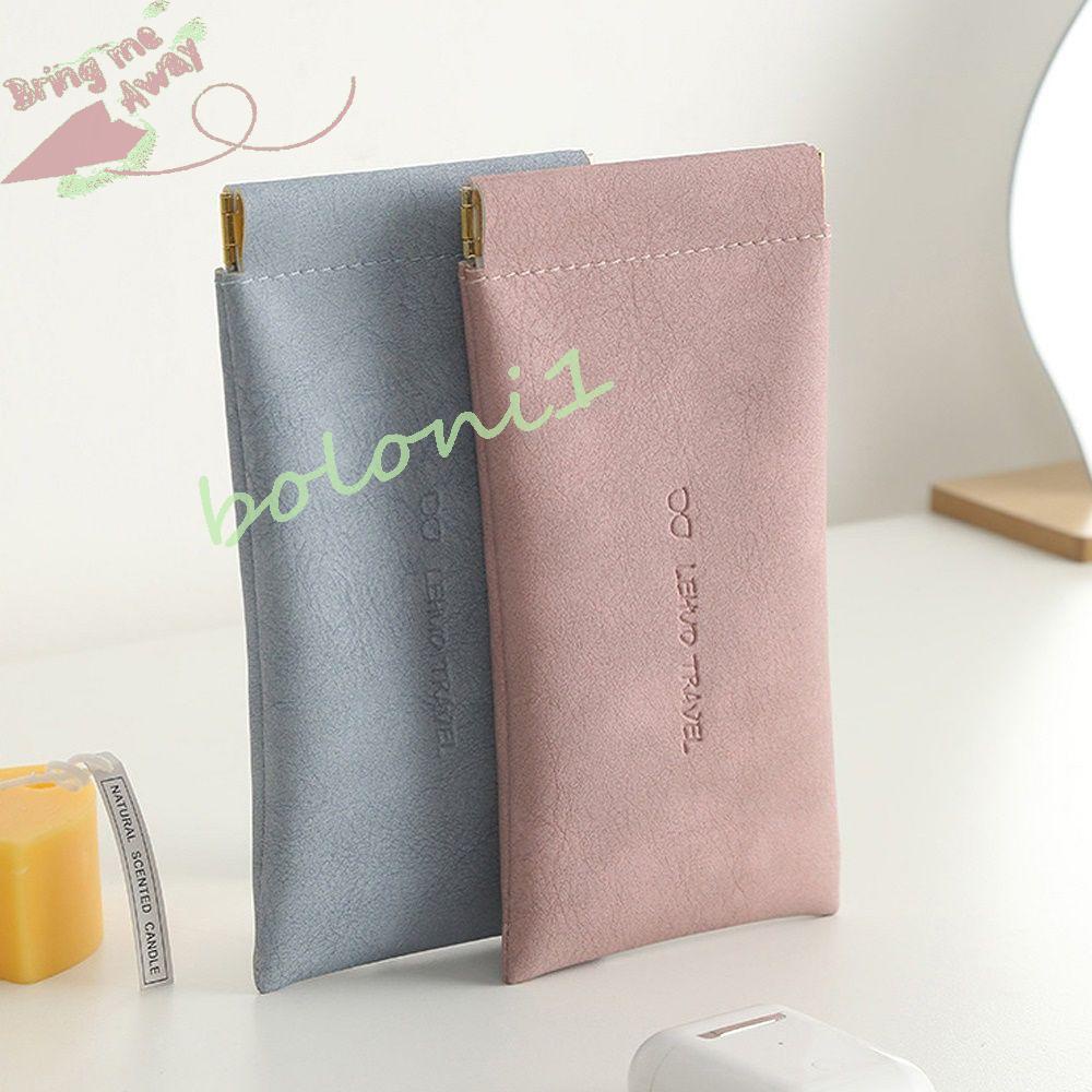 Túi Da PU Đựng Bảo Vệ Mắt Kính Chống Thấm Nước Tiện Dụng