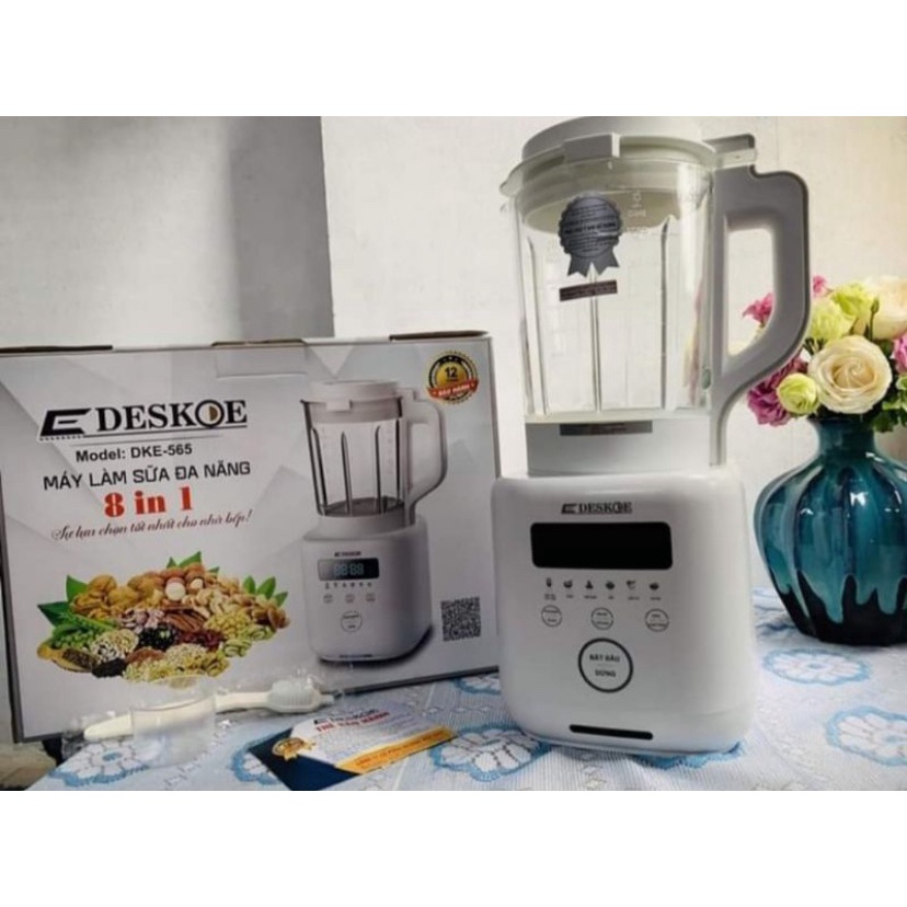 Máy Làm Sữa Hạt Đa Năng Deskoe 8 trong 1 Model DKE-565, Bảo Hành 12 Tháng
