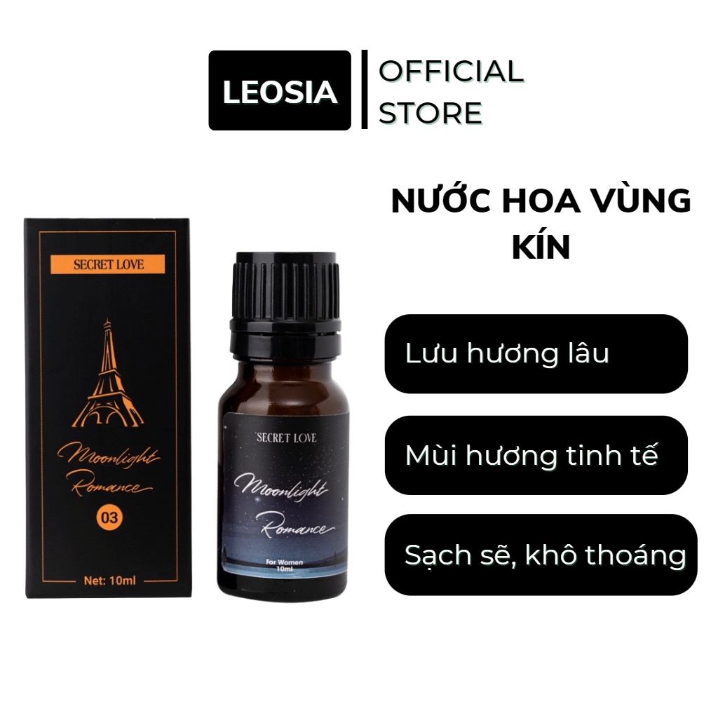 Nước hoa vùng kín Leosia, nước hoa cô bé Moonlight Romance cao cấp lưu hương 24h thơm lâu 10ml