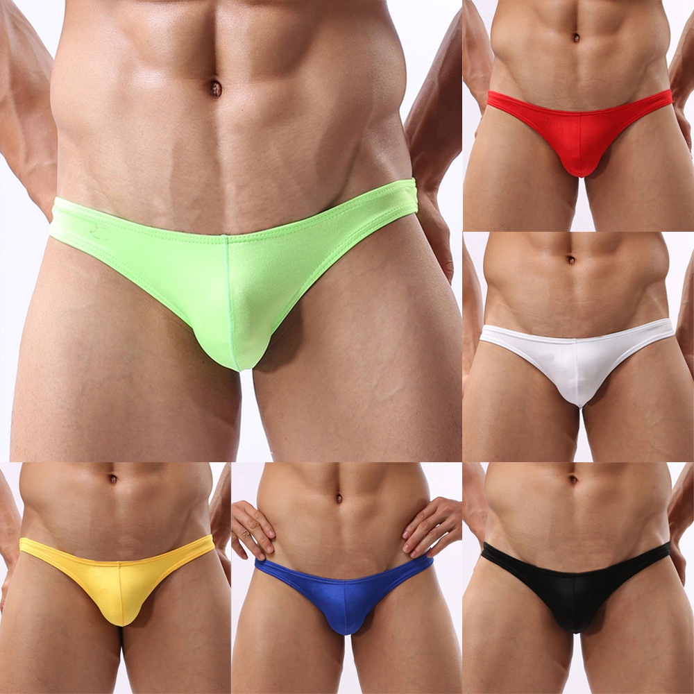 Beiefs Underwear G-String Ice Silk Jockstrap Seamless Underwear Stretchy