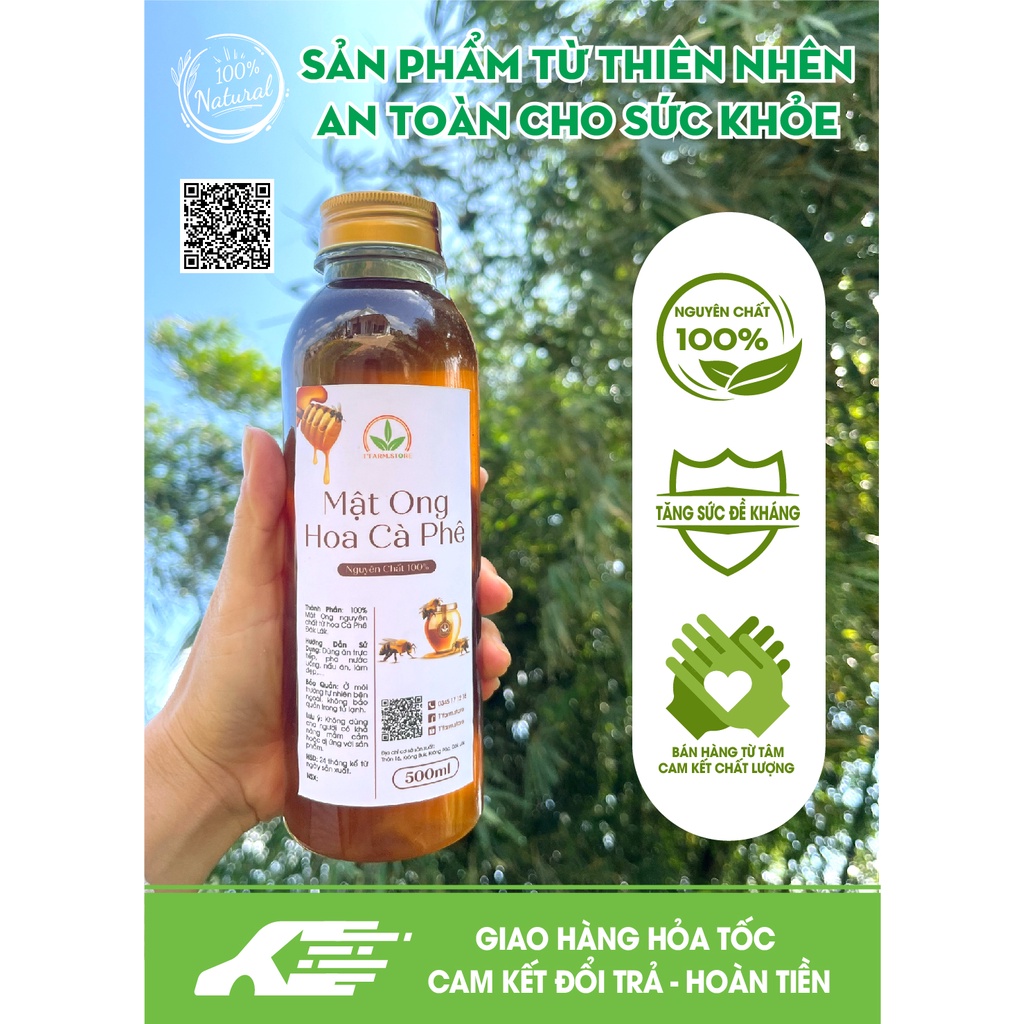 Mật Ong Hoa Cà Phê Đăk Lăk - Nguyên Chất 1000ML