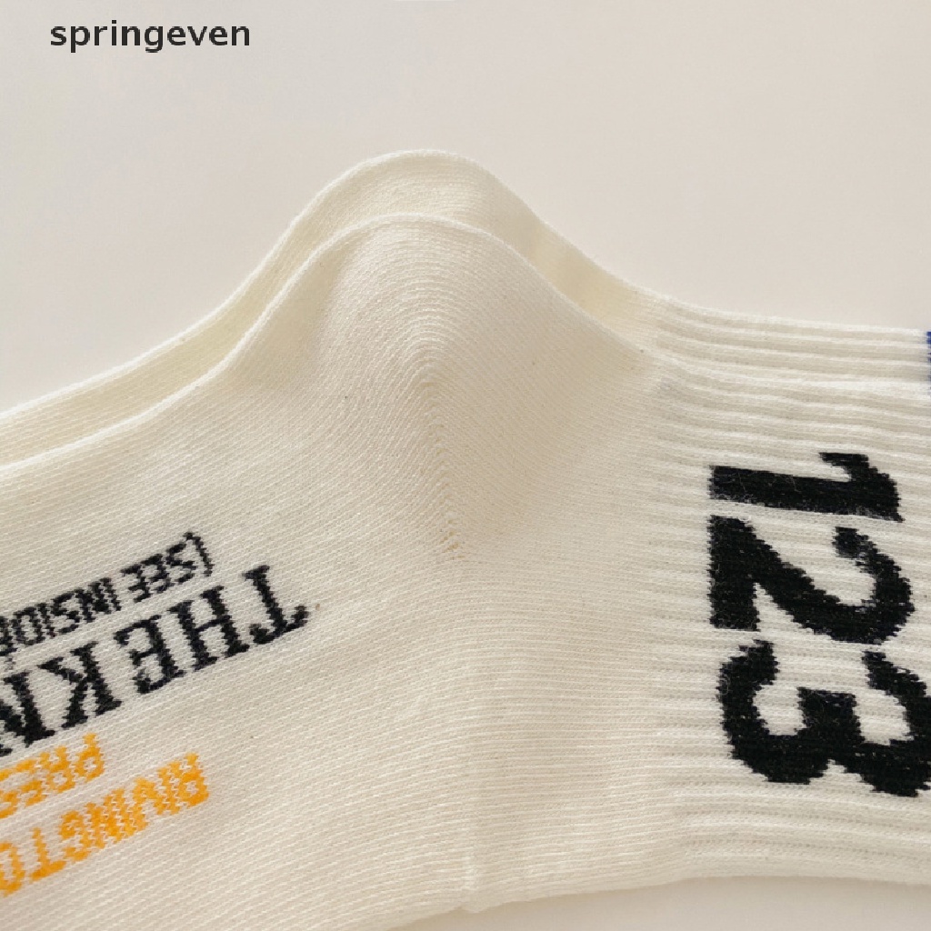 Vớ Cotton Ngắn Màu Trơn Họa Tiết Kẻ Sọc Thời Trang Xuân Hè Cho Nam Và Nữ