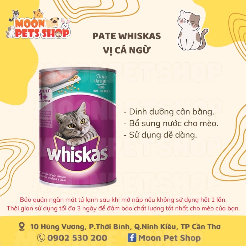Pate mèo Whiskas Cá Ngừ 400g
