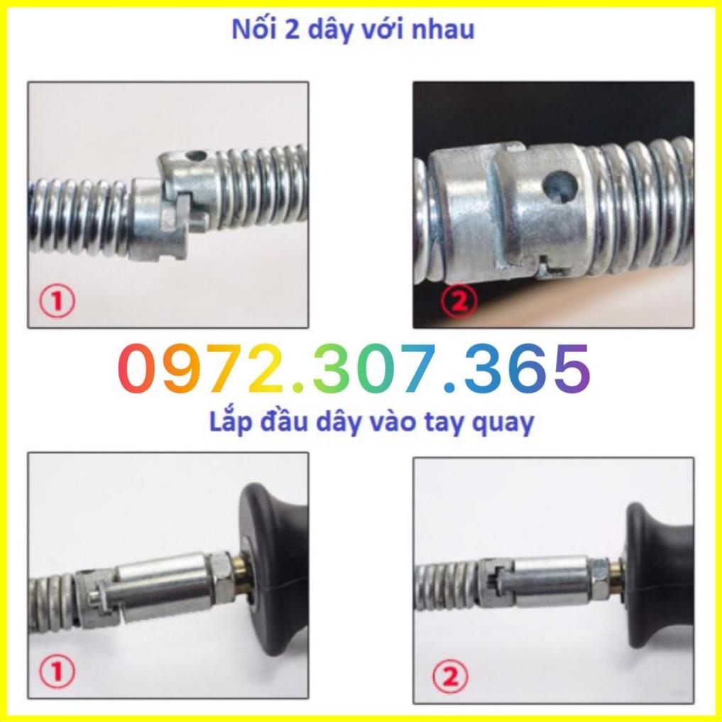 Dây thông tắc cống, đường ống phi 16mm   Được thiết kế với lò xo thép cơ động, độc đáo, và dễ sử dụng