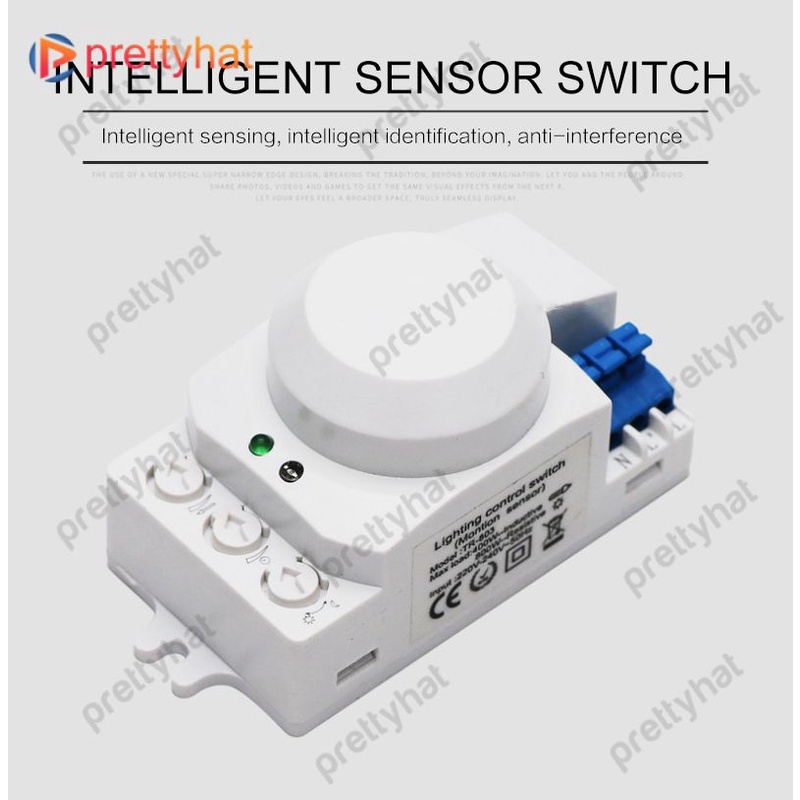 Công Tắc Cảm Biến Vi Sóng Công Tắc Cảm Biến Radar 5.8Ghz Công Tắc Đèn Cảm Biến Chuyển Động Radar 360 Độ Công Tắc Phát Hiện Chuyển Động Cơ Thể Prettyhat