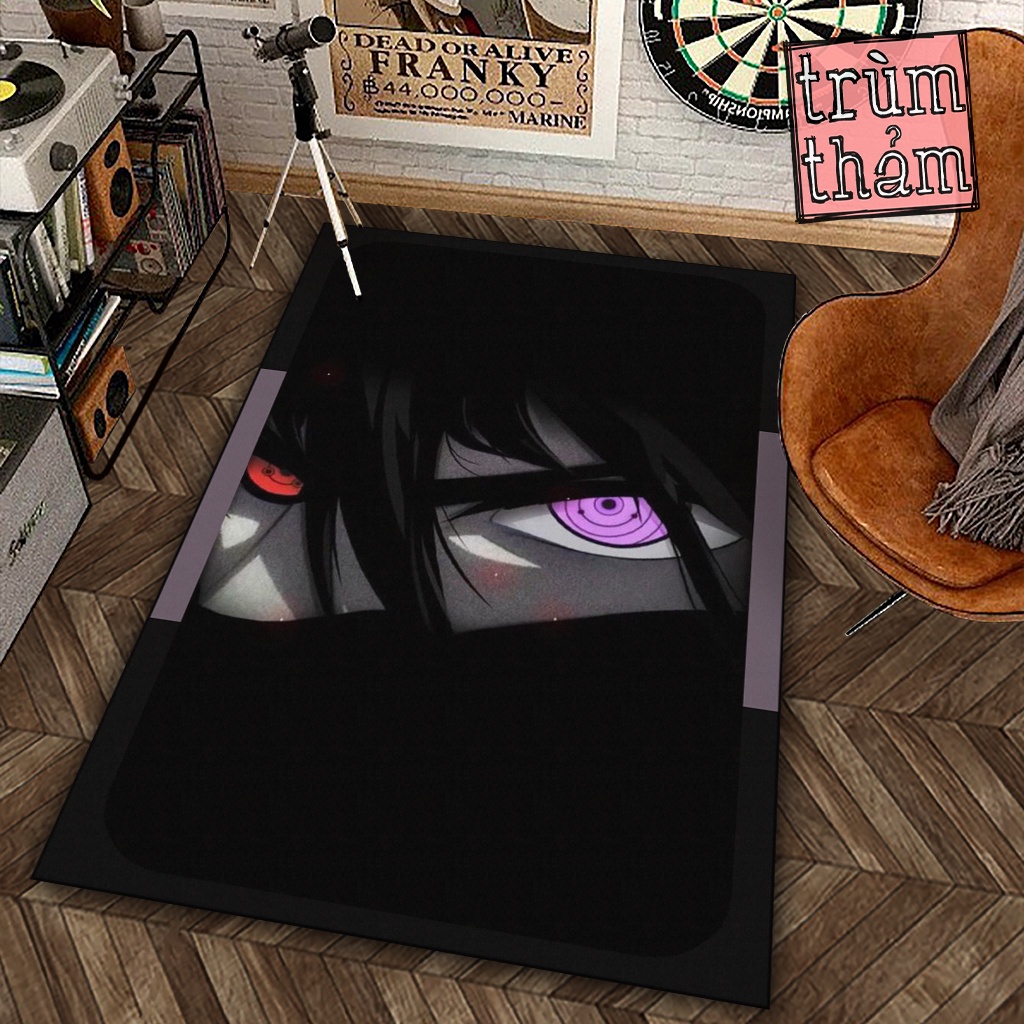 Thảm Trang Trí anime manga sharingan naruto sasuke Decor Góc Học Tập Làm Việc Phòng Ngủ Phòng Khách Văn Phòng