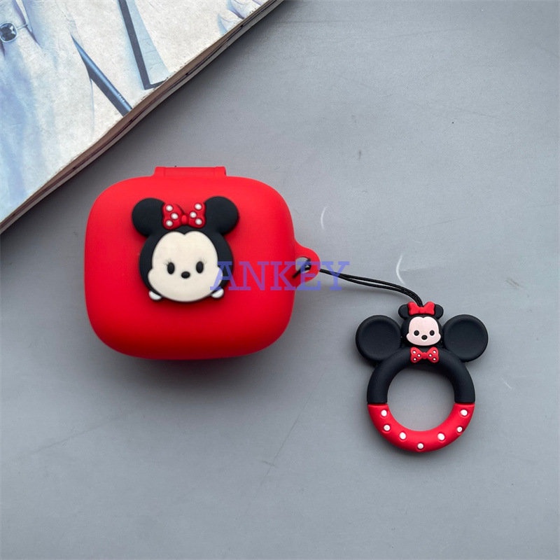 JBL Live Pro 2 / Free 2 / T280 TWS X2 / Wave Flex Earphone Silicone Case Cute Lovely with Ring Earbuds Waterproof Shockproof Soft Protective Headphone Cover Headset Skin