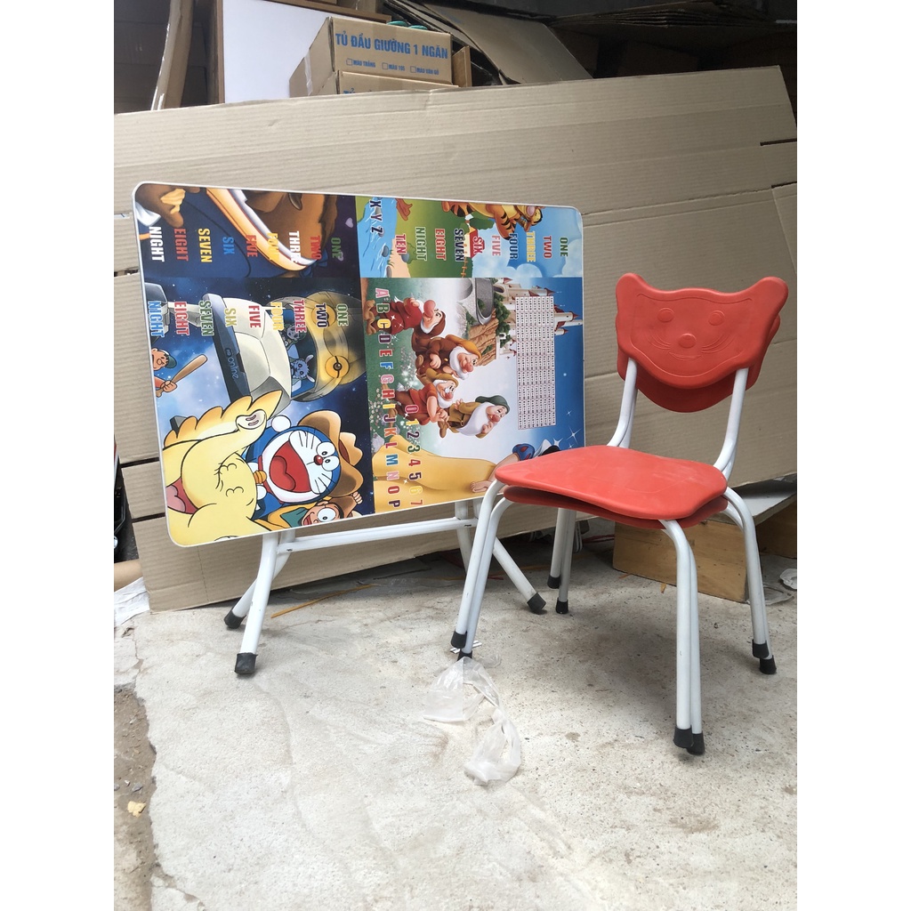 Bàn học sinh sinh viên gấp gọn 40x60, 50x70 chân cao 50cm sơn tĩnh điện chắc chắn GIÁ XƯỞNG