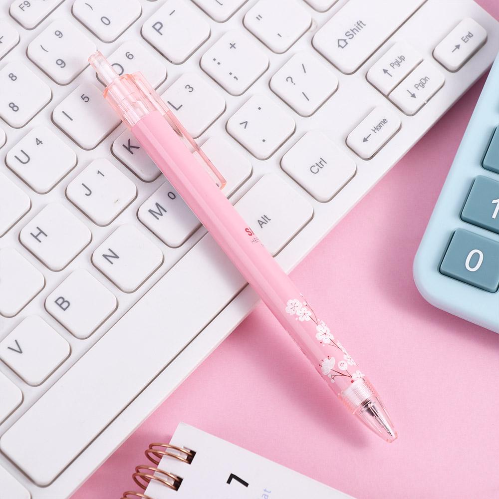 Bút Mực Gel Ngòi 0.5mm Màu Đen Kiểu Hàn Quốc