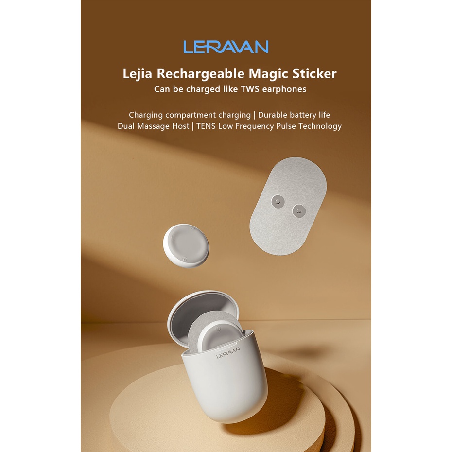 Youpin LF Leravan Miếng Dán Massage Toàn Thân Thư Giãn Cơ Bắp Chạy Điện Kèm Hộp Sạc