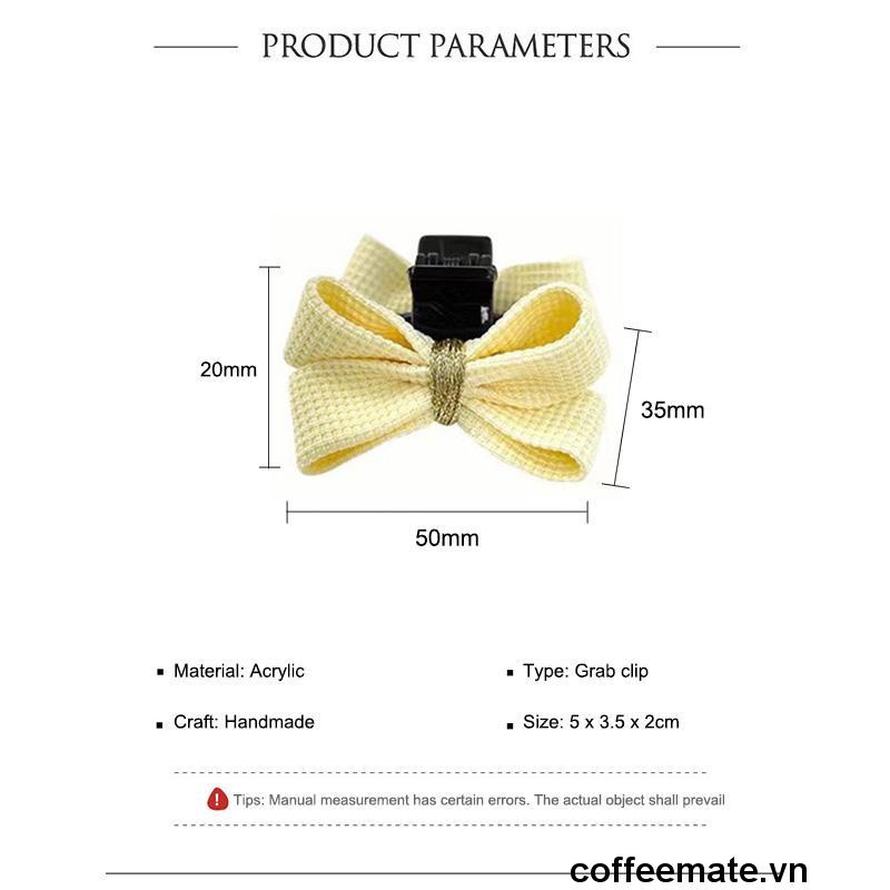 【coffeemate】⚡ Kẹp Tóc Hình Nơ Nhỏ Dễ Thương Thời Trang Dành Cho Nữ