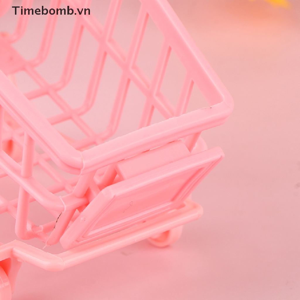 Mô Hình Xe Đẩy Mua Sắm Trang Trí Nhà Búp Bê Tỉ Lệ 1: 12