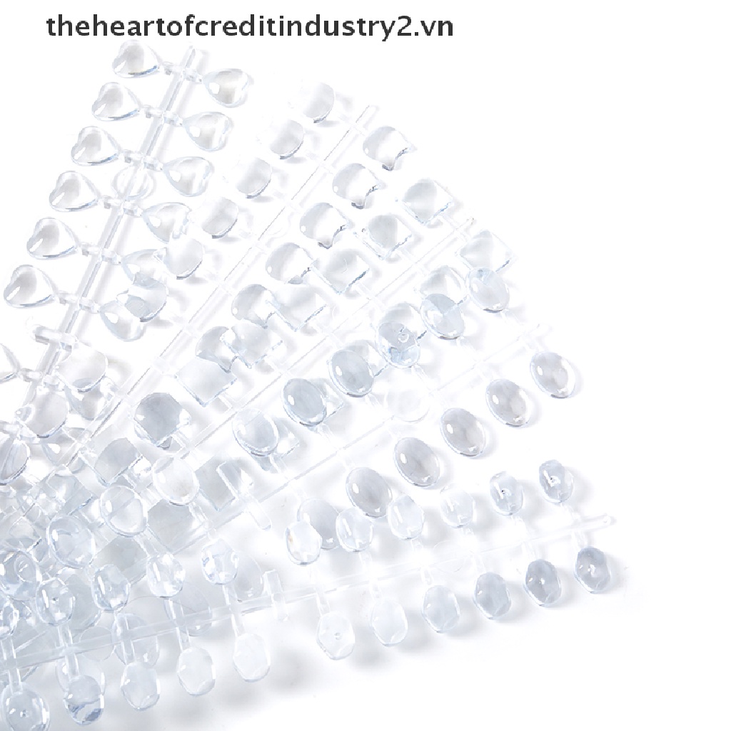 Bảng Màu Trưng Bày Màu Sơn Móng Tay Hình Vuông / Trái Tim Bằng Acrylic Trong