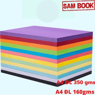 Giấy A4 màu bìa cứng 350gms,Bìa thơm làm đồ thủ công handmade 1 Tờ