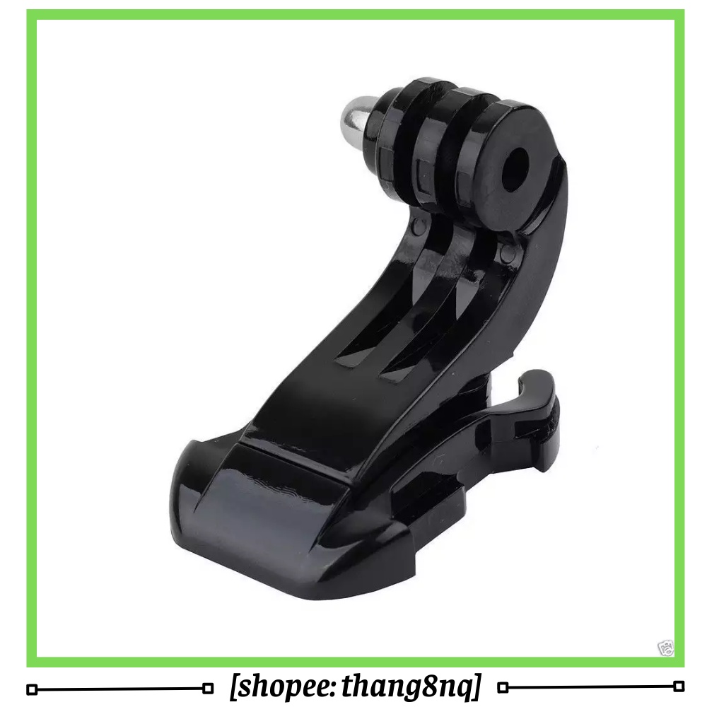 Giá đỡ cong chữ J cho gopro, phụ kiện gắn mũ bảo hiểm, dây đeo ngực cho gopro, osmo action, sjcam
