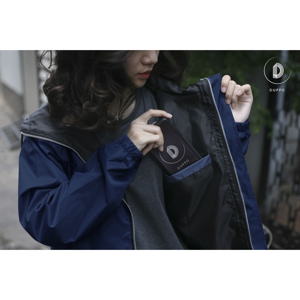 Áo khoác Dù WindBreaker Ultra unisex, vải dù 2 lớp Duppo