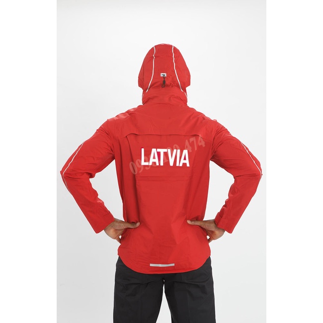 Áo khoác nam Nike chính hãng màu đỏ 1 lớp có mũ trùm đầu dòng raincoat chống thấm nước tốt