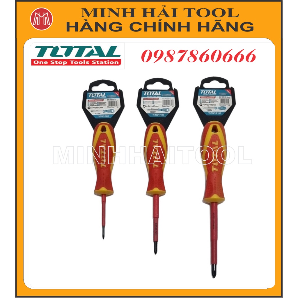 Tô vít bake  cách điện TOTAL THTISPH060 - THTISPH180 - THTISPH2100