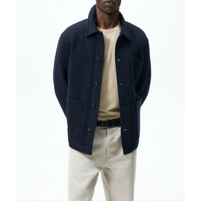 Áo khoác dạ ngắn Zara authentic PADDED size S