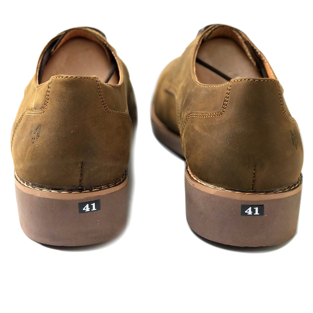 Giày tây nam công sở Derby Captoe MAD Shoes Brown cao cấp thời trang bụi chính hãng giá rẻ tăng chiều cao uy tín chất