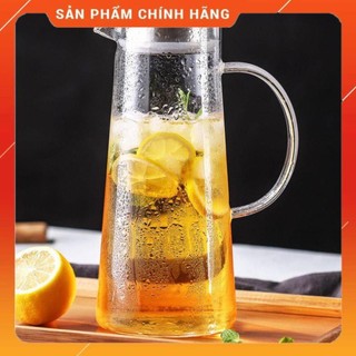 CHÍNH HÃNG - Ấm pha trà Deli inox 1300ml,bình pha trà thủy tinh ,bình ủ trà cao cấp,bình đựng nước 1300ml sotoba