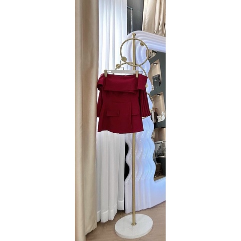 Sét Áo Trễ Vai Kèm Chân Váy Dập Ly Sang Trọng Bigsize Quỳnh Anh Từ 50kg đến 100kg (M/L/XL/XXL)(đồ tết)(sét bộ)