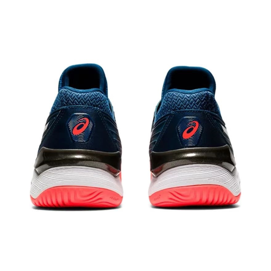 Giày Chạy Bộ tennis ASICS Court Ff 2 Dệt Cổ Thấp Màu Trắng / Xanh Dương / Hồng Cho Nam