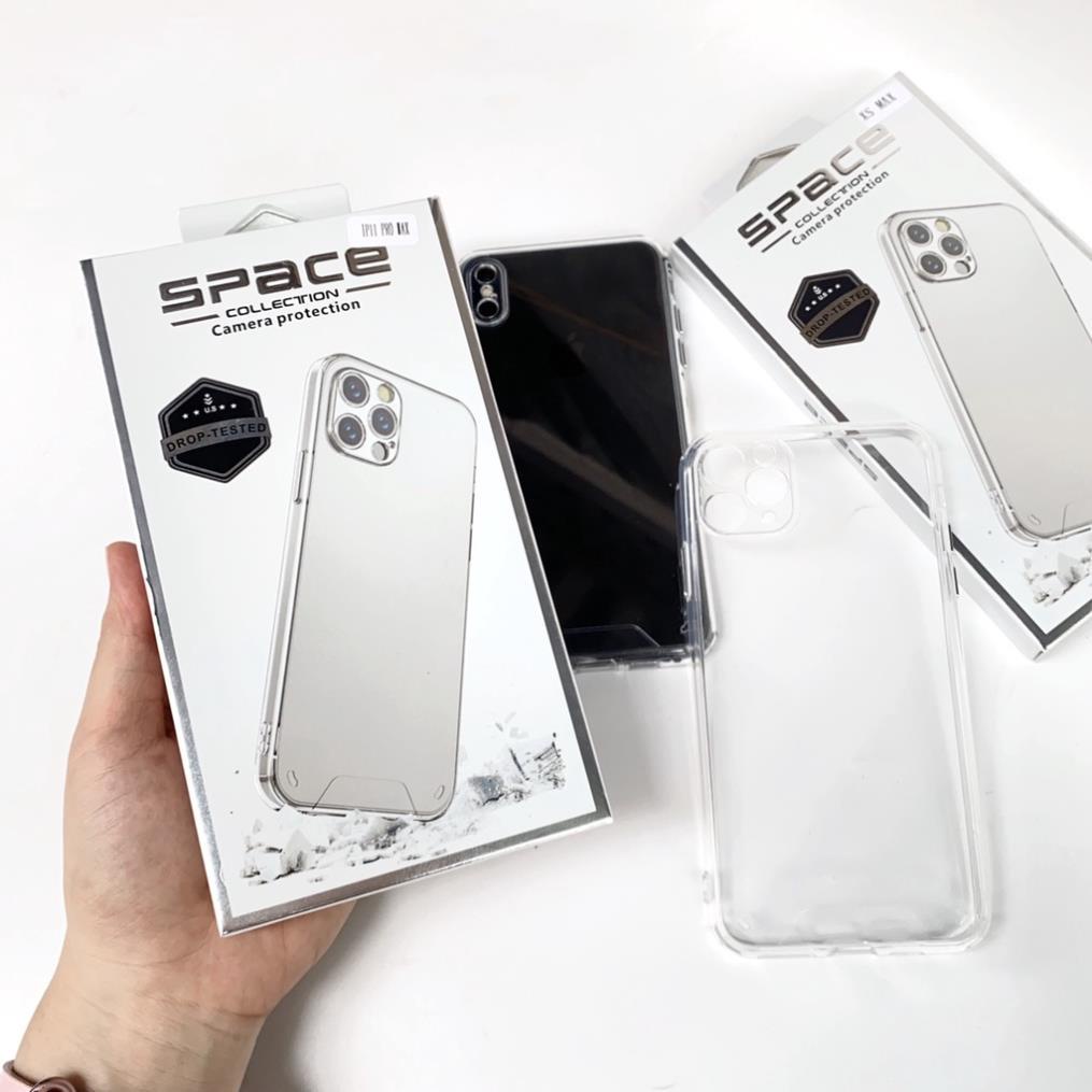 Ốp lưng trong suốt dành cho iPhone 13 Pro max 12 Pro max 11 Pro max cao cấp hạn chế ố vàng tối đa, viền cứng chắc chắn