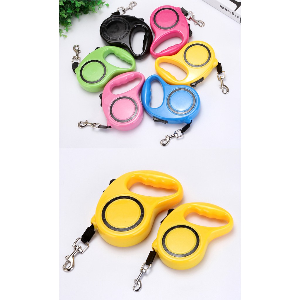 HCM-SP315 – Dây dắt chó loại Dây dắt tự động co rút (2 size) màu ngẫu nhiên dùng xích chó mèo và dắt chó mèo dạo