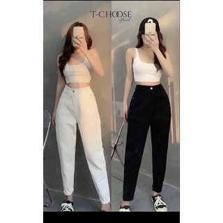 QUẦN BAGGY JEAN NỮ CẠP CAO-CS