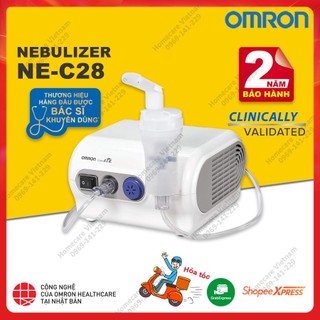 Máy xông khí dung OMRON NE-C28, dễ sử dụng, bảo quản & vệ sinh, NE C28 chính hãng OMRON bảo hành 2 năm