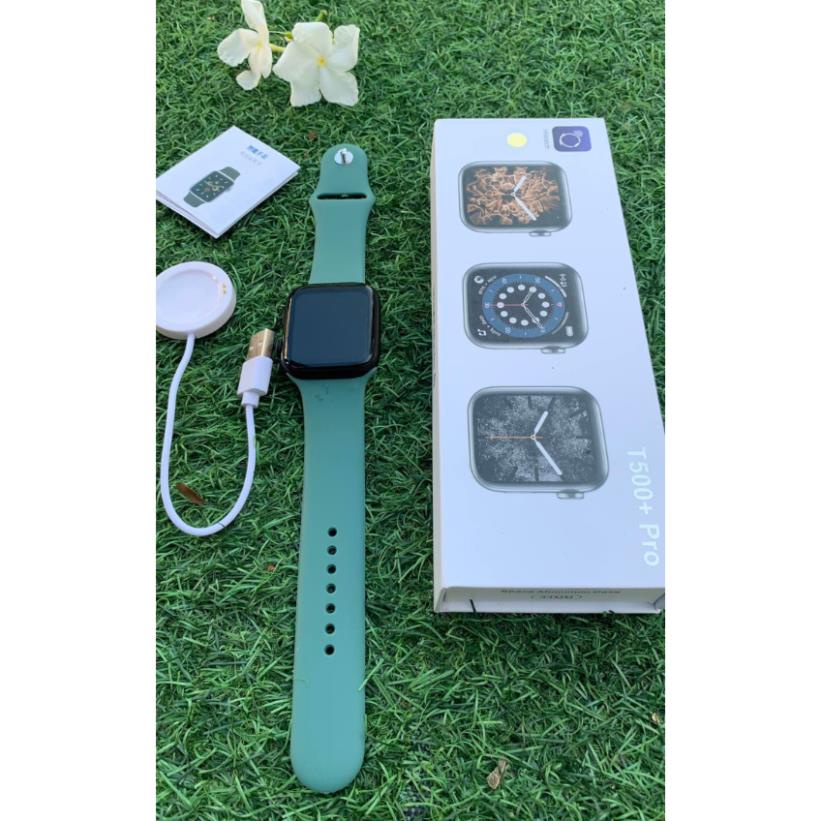 Đồng hồ thông minh T500 pro - hiwatch 7 - Cài hình nền cá nhân - Màn hình tràn viền - Nút xoay được - Nút nguồn riêng