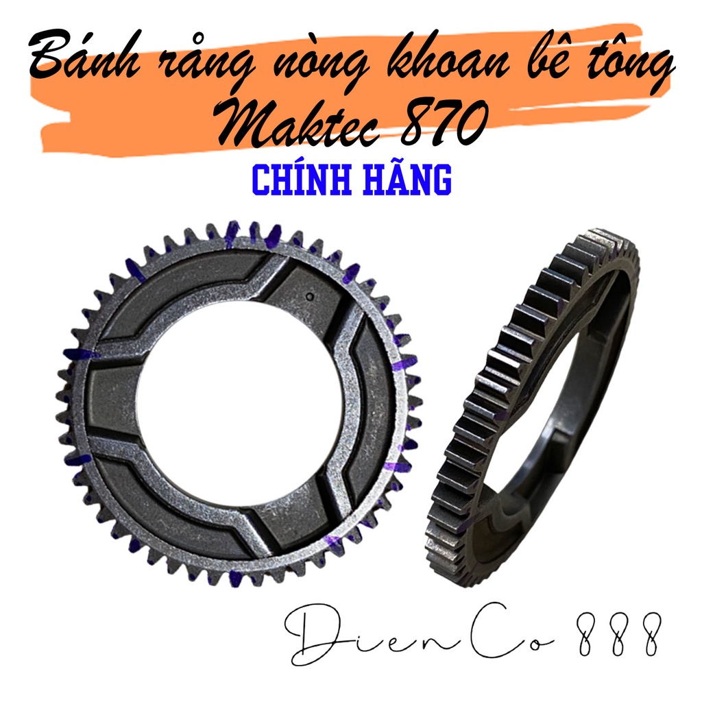 Nhông bánh răng nòng khoan bê tông Maktec MT870 MT871, Makita M8700B M8701B - Spur Gear 51 (227268-5)