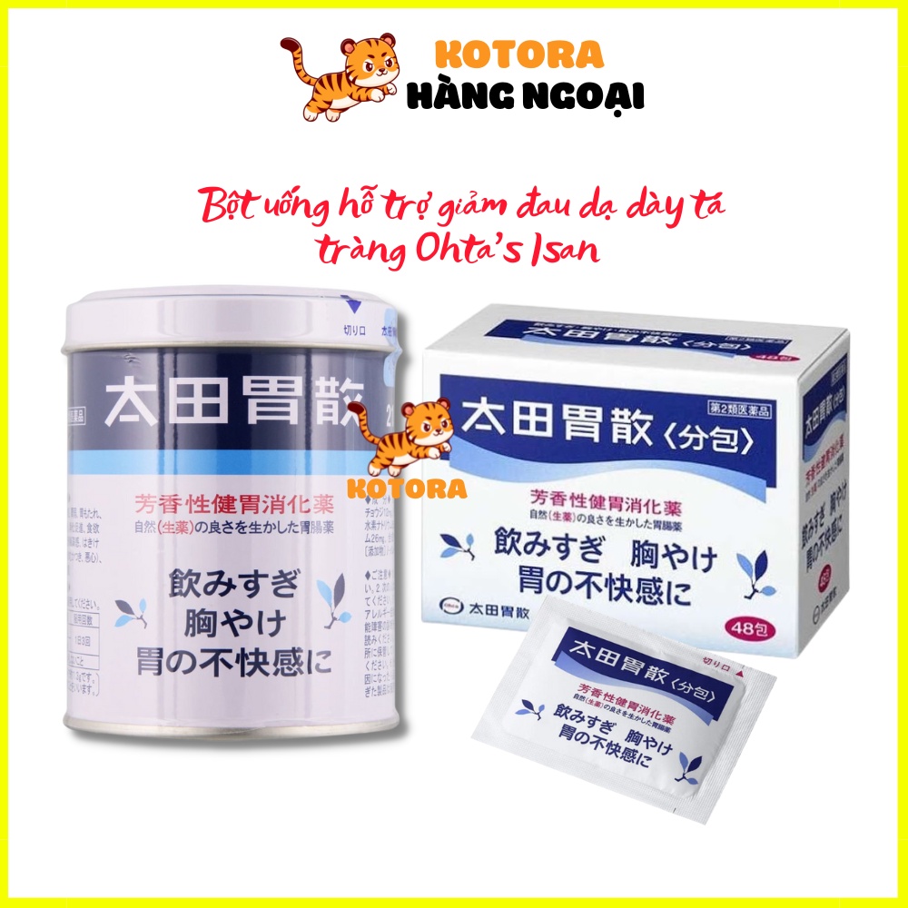 Bột uống hỗ trợ giảm đau dạ dày tá tràng Ohta's Isan Nhật bản 210g giúp cải thiện tình trạng ăn uống khó tiêu, tiêu chảy