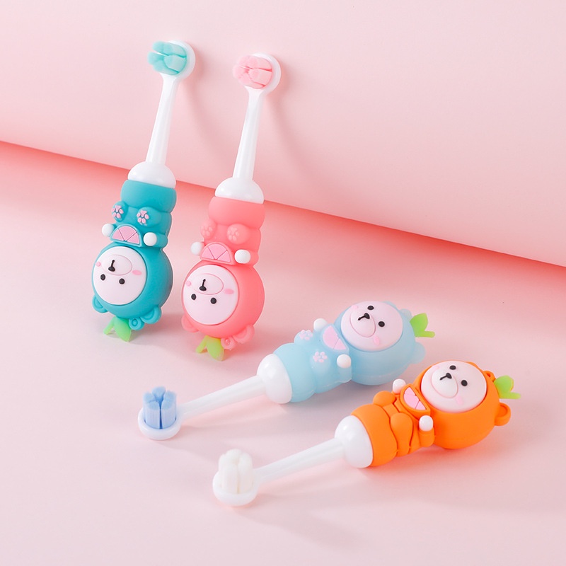 Bàn Chải Đánh Răng Siêu Mềm Hình Gấu Hoạt Hình Dễ Thương Cho Bé gingiva