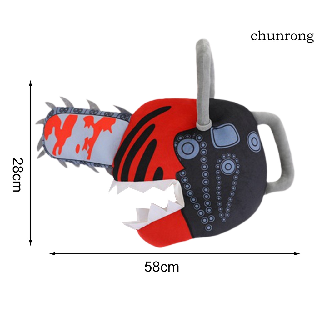 Mũ Trùm Đầu Vải Lông Mềm Mại Bảo Vệ Toàn Diện Hóa Trang Cưa Xích Hoạt Hình Cho Dịp Halloween