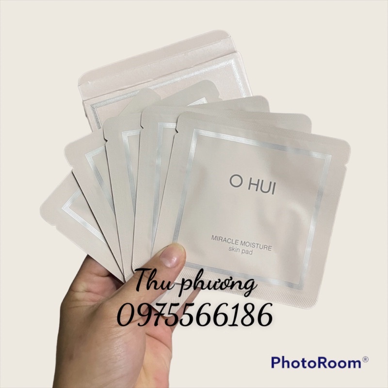 Toner pad Ohui - gói bông tẩm nước hoa hồng ohui miracle moisture skin pad - Ohui prime advanced