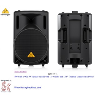 B212xl loa full 30 passive behringer- loa full bass 12" - công suất : 200 watts / công suất đỉnh 800 watts - giá 1 loa