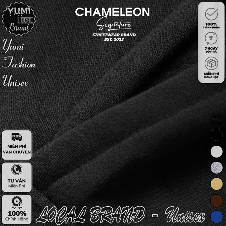 Áo Hoodie Chameleon Local Brand Unisex nỉ bông cao cấp dày - Áo Khoác Nỉ Form Rộng