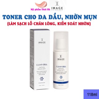 [CHÍNH HÃNG] Toner BHA Image Skincare Clear Cell Salicylic Clarifying Tonic 118 ml Cho Da Mụn