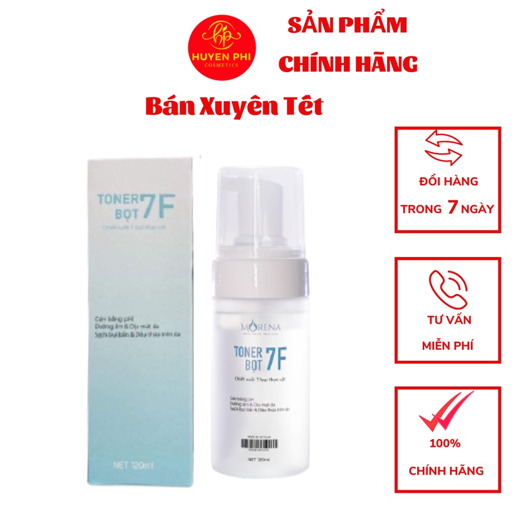 Toner 7F Huyền Phi Cân Bằng PH Cấp Ẩm - Làm Sạch Bụi Bẩn Dầu Thừa Cho Da - Ngăn Ngừa Lão Hóa