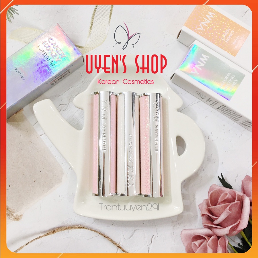 Son Dưỡng Có màu YNM Candy Honey Lip Balm / YNM Natural Melting Honey Lip Balm
