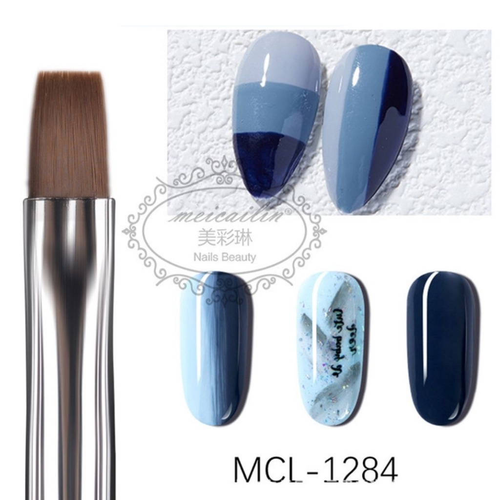 Bộ cọ vẽ móng tay nail 8 cây , Cọ vẽ hoa cúc trang trí móng nail sét cao cấp