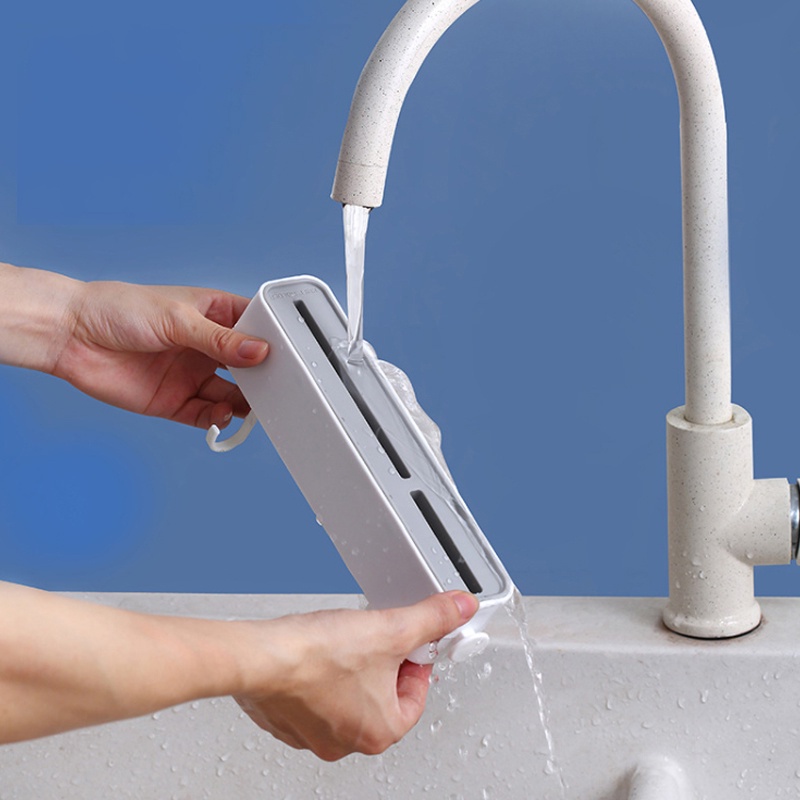 Giá Cắm Dao Gắn Tường Tiện Dụng Tích Hợp Móc Treo Đồ