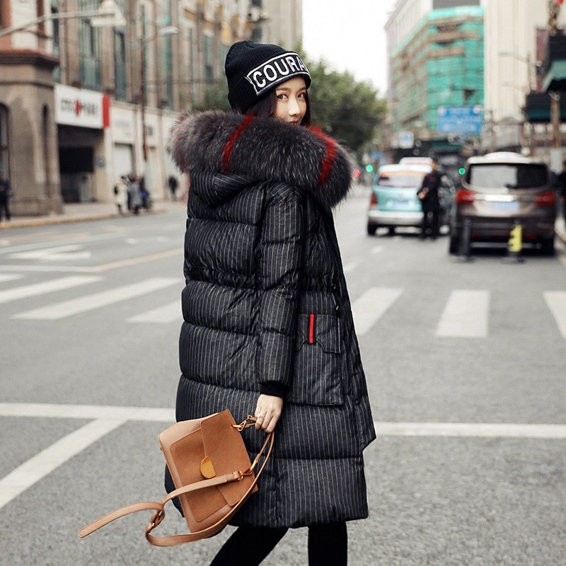 AK1881 - Áo khoác phao nữ dáng dài mùa đông cao cấp hàng nhập