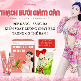Thạch bưởi hỗ trợ giảm cân ncolagen