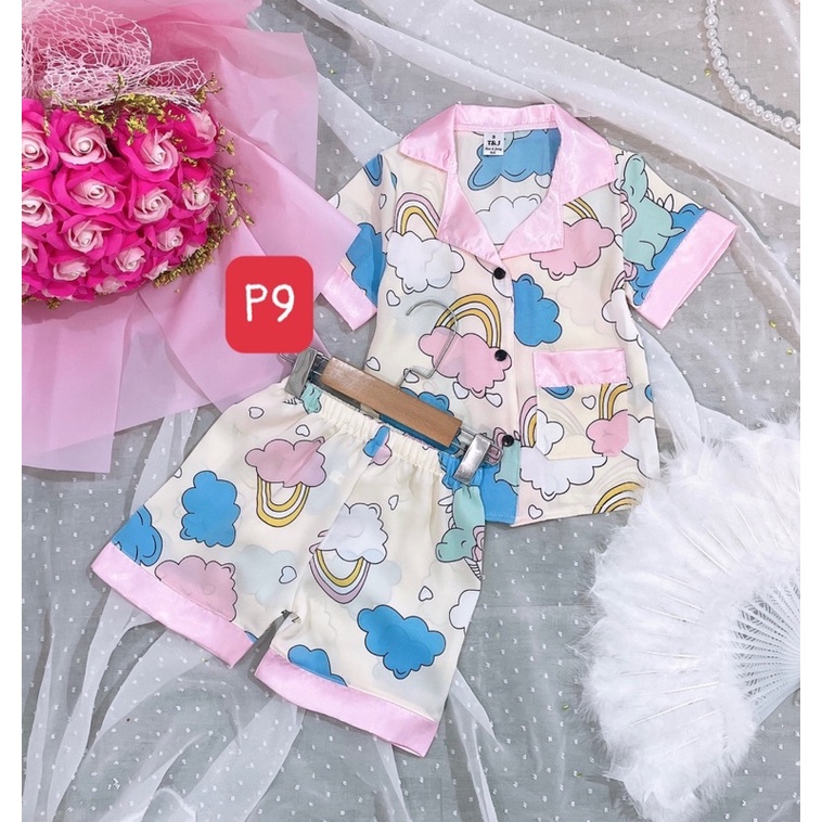 Pizama lụa cho bé 9-21kg