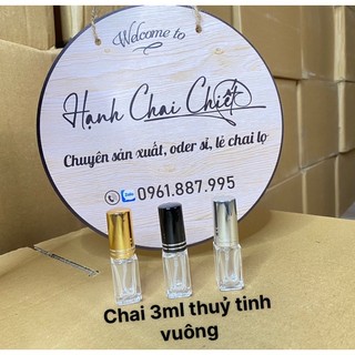 Chai chiết nước hoa 3ml thuỷ tinh