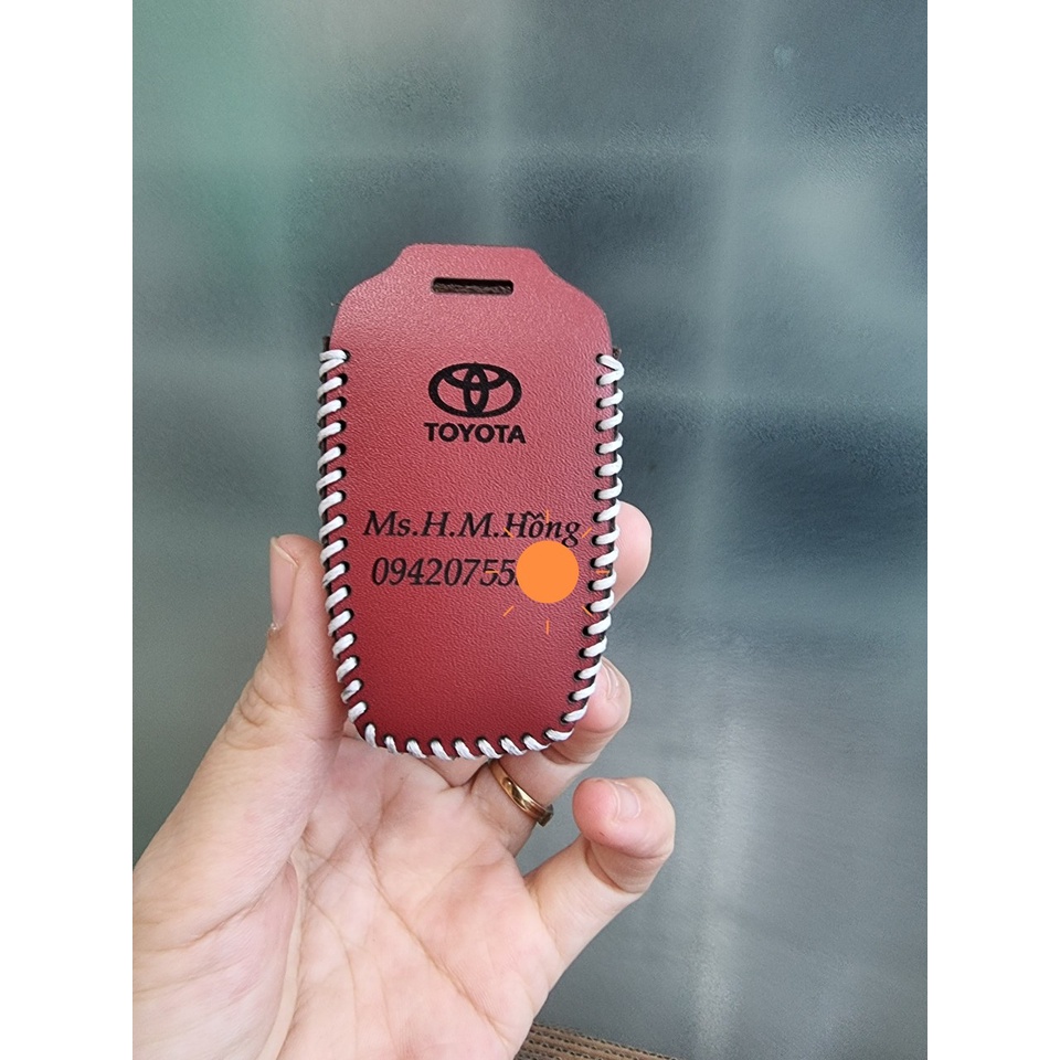 Bao Da Chìa Khoá Kia K3, Sorento, Spotage, 100% Da Thật, Khắc Tên & ĐT Chủ Xe, Nhiều màu